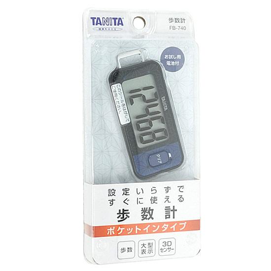 TANITA　3Dセンサー搭載歩数計　FB-740-BK　ブルーブラック