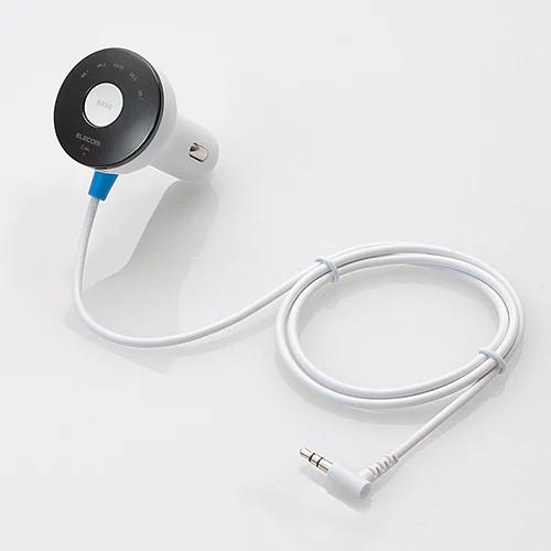 エレコム　充電機能付FMトランスミッター　LAT-FMY02WH　ホワイト 商品画像1：オンラインショップ　エクセラー