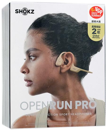 Shokz　骨伝導ワイヤレスイヤホン OpenRun Pro SKZ-EP-000008　ベージュ 商品画像1：オンラインショップ　エクセラー