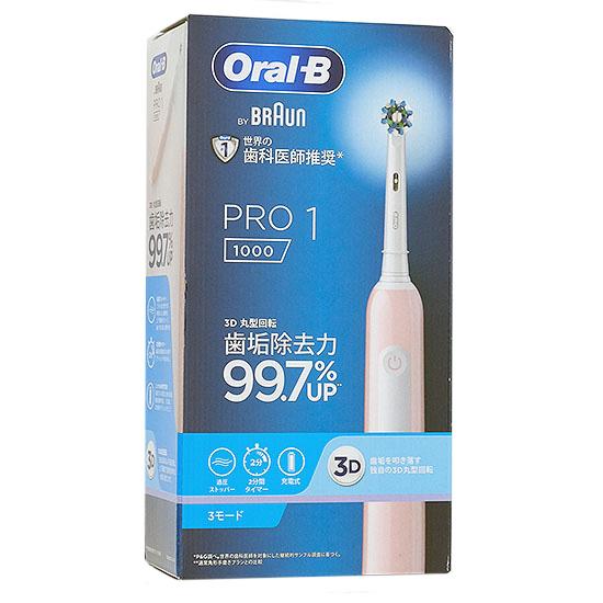 Braun　電動歯ブラシ オーラルB PRO1　D3055133LR　ライトローズ