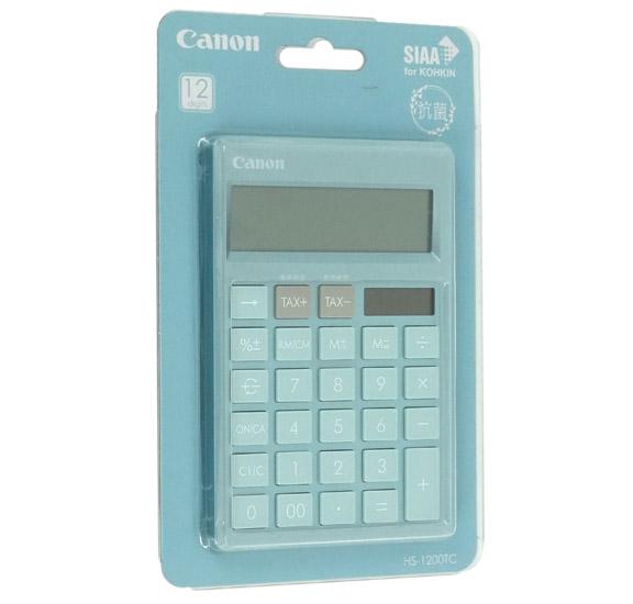 CANON　カラフル電卓 卓上　HS-1200TC-BL　ブルー 商品画像1：オンラインショップ　エクセラー
