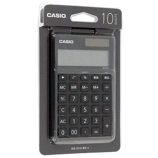 CASIO　デザイン電卓　NS-S10-BK　ブラック 商品画像1：オンラインショップ　エクセラー