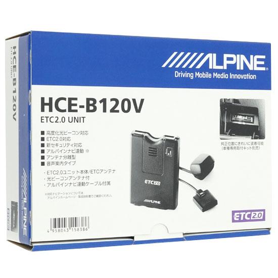 ALPINE　光ビーコンレシーバー付ETC2.0車載器　HCE-B120V