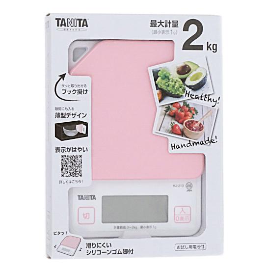 TANITA　デジタルクッキングスケール　KJ-213-PK　ストロベリーピンク 商品画像1：オンラインショップ　エクセラー