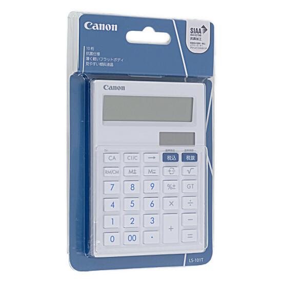 CANON　小型卓上電卓 抗菌・キレイタイプ 10桁　LS-101T