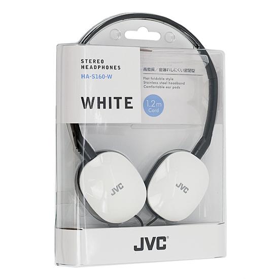 JVC　ステレオヘッドホン　HA-S160-W　ホワイト 商品画像1：オンラインショップ　エクセラー