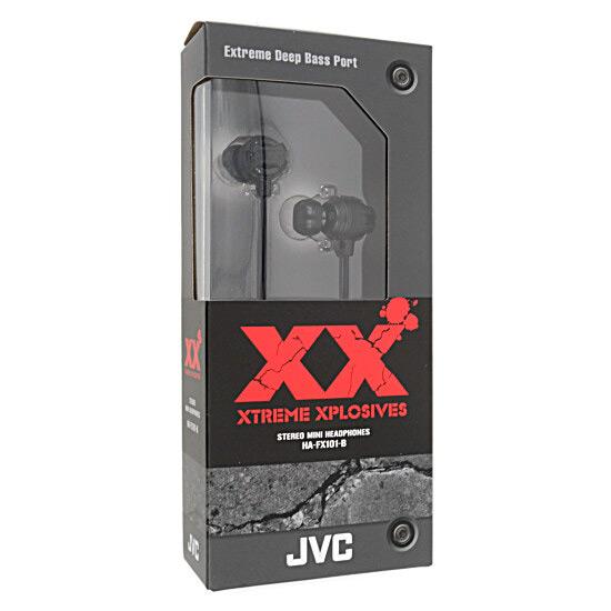JVC　ステレオミニヘッドホン XX　HA-FX101-B　ブラック