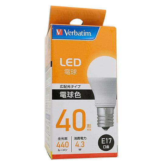 三菱ケミカルメディア　LED電球 Verbatim　LDA4L-E17-G/LV4　電球色