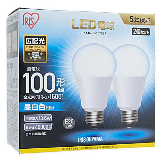 アイリスオーヤマ　LED電球 ECOHiLUX 昼白色　LDA14N-G-10T52P
