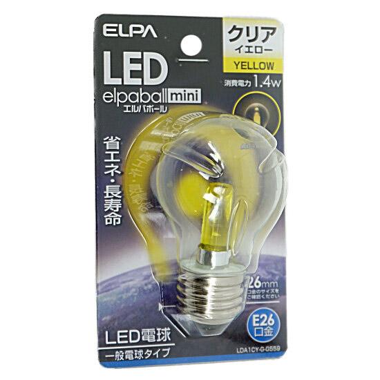 ELPA　LED電球 エルパボールmini LDA1CY-G-G559　黄色