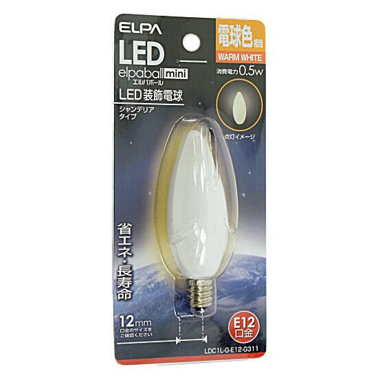 ELPA　LED電球 エルパボールmini LDC1L-G-E12-G311　電球色 商品画像1：オンラインショップ　エクセラー