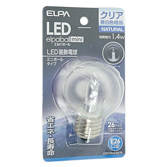 ELPA　LED電球 エルパボールmini LDG1CN-G-G275　クリア昼白色