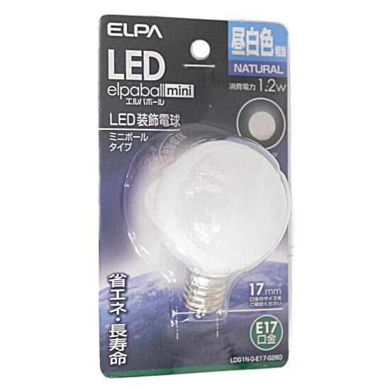 ELPA　LED電球 エルパボールmini LDG1N-G-E17-G260　昼白色