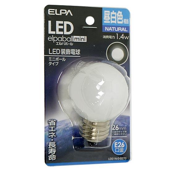ELPA　LED電球 エルパボールmini LDG1N-G-G270　昼白色