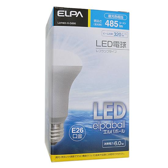 ELPA　LED電球 エルパボール LDR6D-H-G600　昼光色
