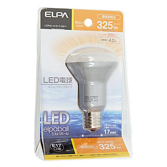 ELPA　LED電球 エルパボール LDR4L-H-E17-G611　電球色