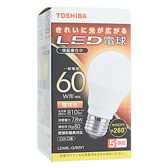 TOSHIBA　LED電球 電球色　LDA8L-G/60V1 商品画像1：オンラインショップ　エクセラー