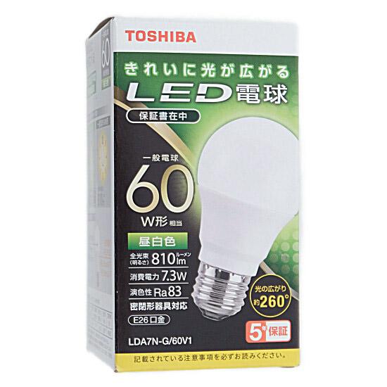 TOSHIBA　LED電球 昼白色　LDA7N-G/60V1