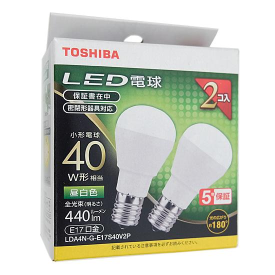 TOSHIBA　LED電球 昼白色　LDA4N-G-E17S40V2P 商品画像1：オンラインショップ　エクセラー