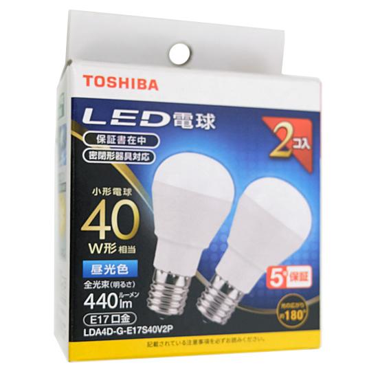 TOSHIBA　LED電球 昼光色　LDA4D-G-E17S40V2P