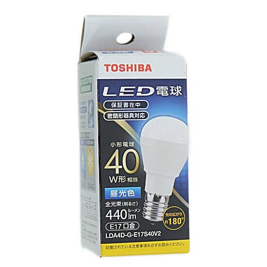 TOSHIBA　LED電球 昼光色　LDA4D-G-E17S40V2