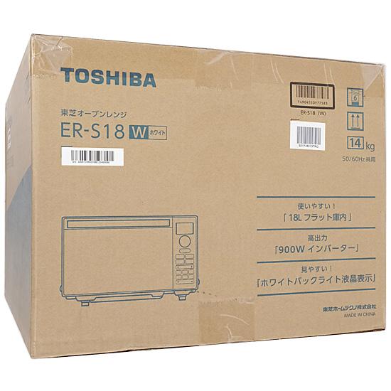 TOSHIBA　オーブンレンジ 18L　ER-S18-W　ホワイト