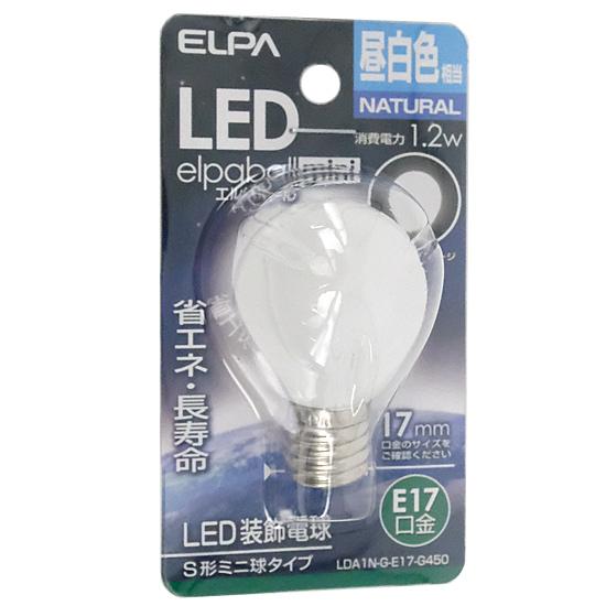 ELPA　LED電球 エルパボールmini LDA1N-G-E17-G450　昼白色