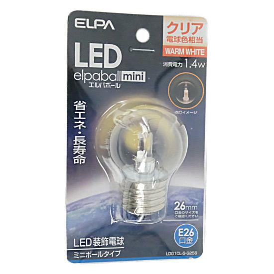 ELPA　LED電球 エルパボールmini LDG1CL-G-G256　クリア電球色