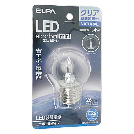 ELPA　LED電球 エルパボールmini LDG1CN-G-G255　クリア昼白色