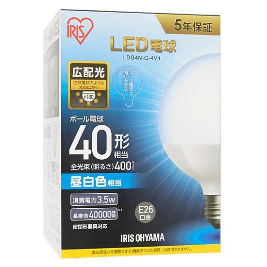 アイリスオーヤマ　LED電球 ボール電球 40形相当 昼白色 ECOHiLUX　LDG4N-G-4･･･