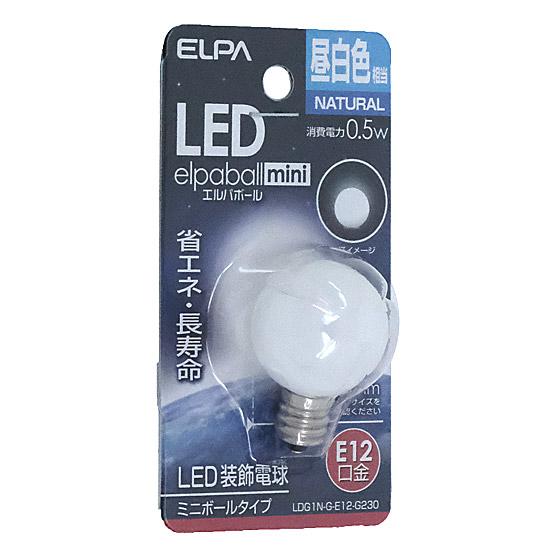 ELPA　LED電球 エルパボールmini LDG1N-G-E12-G230　昼白色