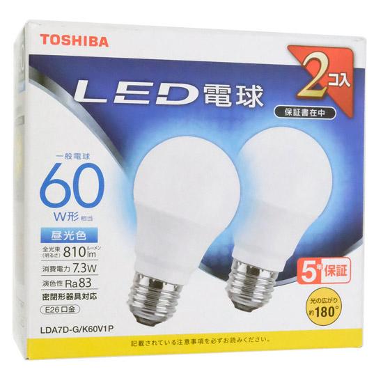 TOSHIBA　LED電球 昼光色　LDA7D-G/K60V1P