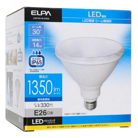 ELPA　LED電球 エルパボール LDR14D-M-G056　昼光色