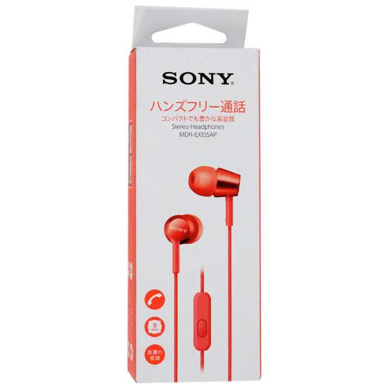 SONY　密閉型インナーイヤーレシーバー　MDR-EX155AP (R)　レッド