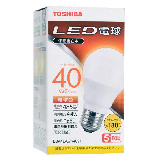 TOSHIBA　LED電球 LDA4L-G/K40V1　電球色 商品画像1：オンラインショップ　エクセラー