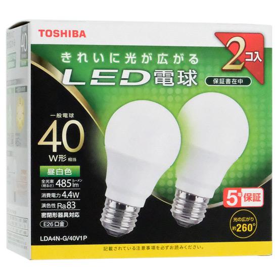 TOSHIBA　LED電球 LDA4N-G/40V1P　昼白色