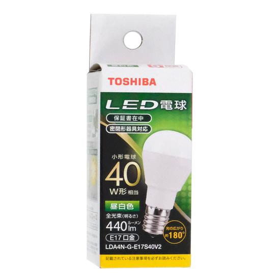 TOSHIBA　LED電球 LDA4N-G-E17S40V2　昼白色