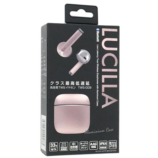 LUCILLA　Bluetoothイヤホン　TWS009PK　ピンク