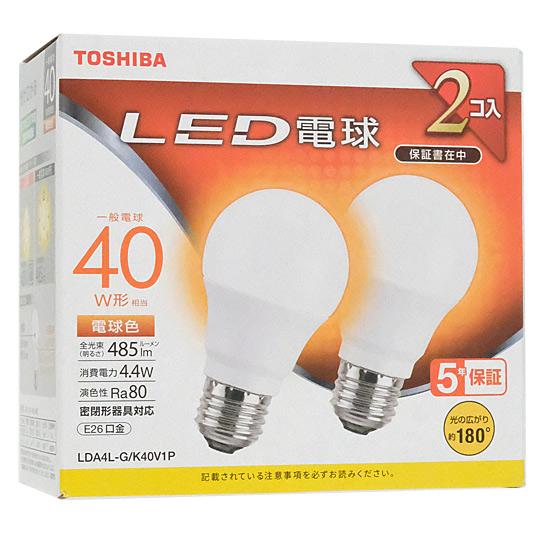 TOSHIBA　LED電球 電球色　LDA4L-G/K40V1P