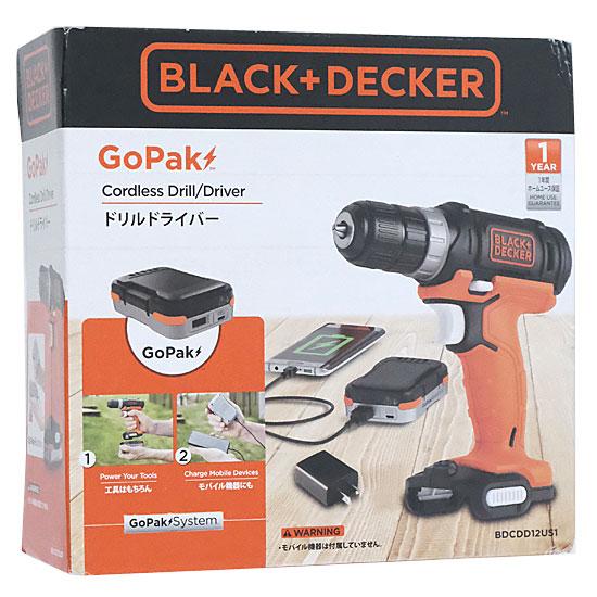 BLACK＆DECKER　コードレスドリルドライバー GoPak BDCDD12US1 商品画像1：オンラインショップ　エクセラー