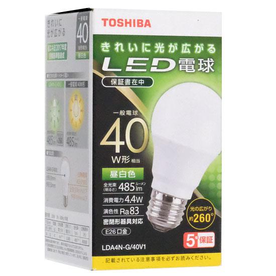 TOSHIBA　LED電球 LDA4N-G/40V1　昼白色 商品画像1：オンラインショップ　エクセラー
