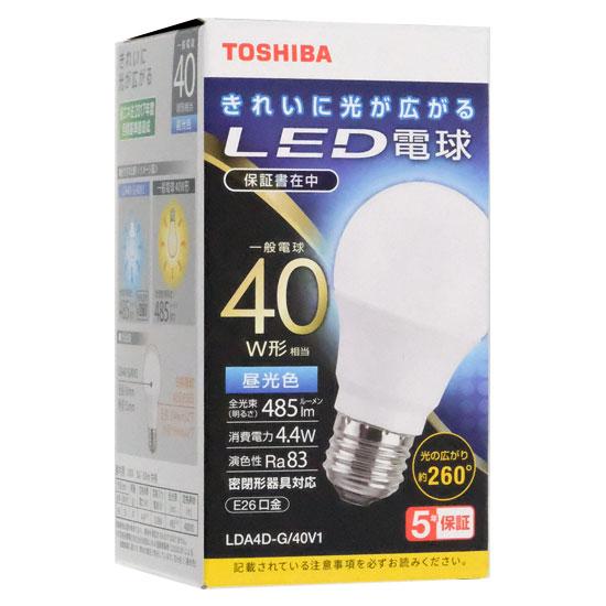 TOSHIBA　LED電球 LDA4D-G/40V1　昼光色 商品画像1：オンラインショップ　エクセラー
