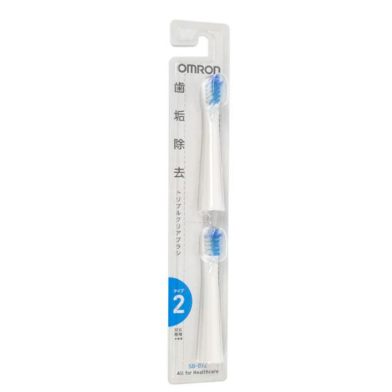 OMRON　音波式電動歯ブラシ用替えブラシ トリプルクリアブラシ 2本入　SB-072