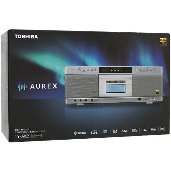 TOSHIBA　SD/USB/CDラジオカセットレコーダー AUREX　TY-AK21(S)　シルバー