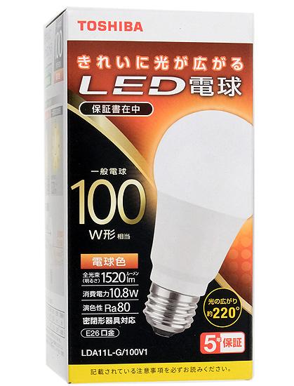 TOSHIBA　LED電球 電球色　LDA11L-G/100V1