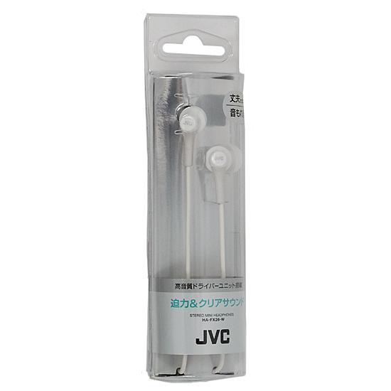 JVC　ステレオミニヘッドホン　HA-FX26-W　ホワイト