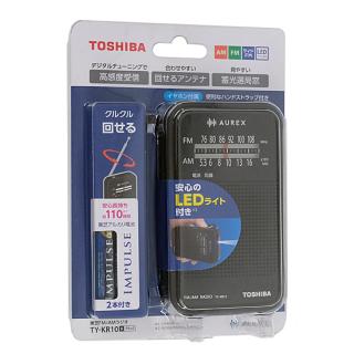 TOSHIBA LEDライト付きホームラジオ AUREX TY-KR10(K) ブラックの通販なら: オンラインショップ エクセラー  [Kaago(カーゴ)]
