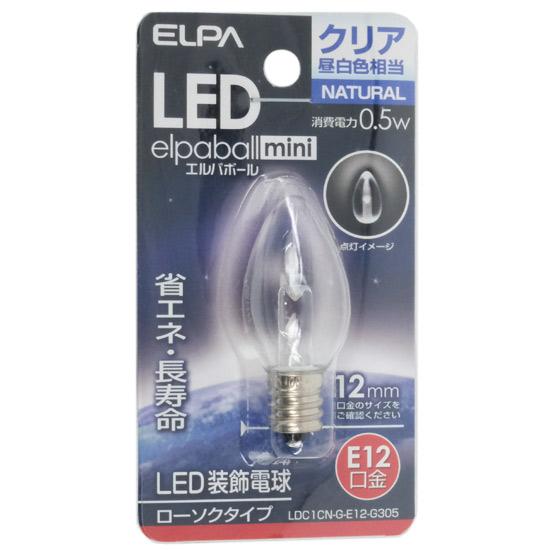ELPA　LED電球 エルパボールmini　LDC1CN-G-E12-G305　昼白色 商品画像1：オンラインショップ　エクセラー