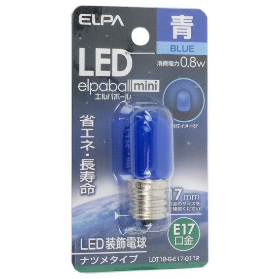ELPA　LED電球 エルパボールmini　LDT1B-G-E17-G112　青色