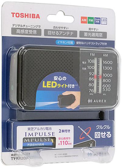 TOSHIBA　LEDライト付きホームラジオ AUREX　TY-KR20(K)　ブラック 商品画像1：オンラインショップ　エクセラー